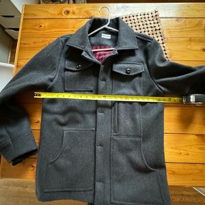 Bridge and burn warm wool coat.